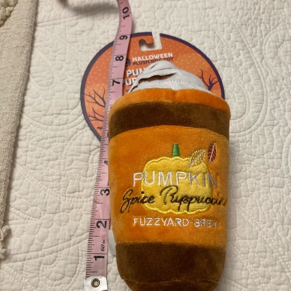 Pumpkin Spice Puppuccino Washable Plush Toy - Picture 5 of 5